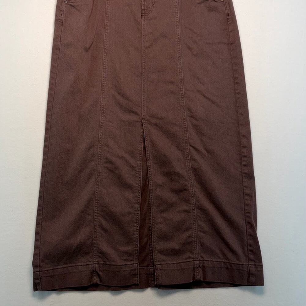 a.n.a Women's high rise 14 front slit chocolate Brown Pencil Skirt NWOT